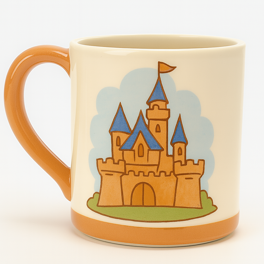 Tasse souvenir château vintage